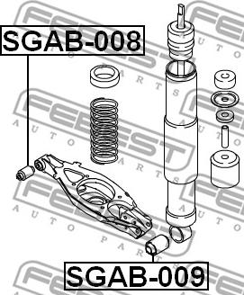 Febest SGAB-008 - Länkarmsbussning xdelar.se