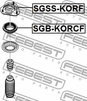 Febest SGB-KORCF - Rullager, fjäderbenslager xdelar.se