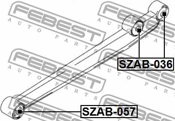 Febest SZAB-057 - Länkarmsbussning xdelar.se