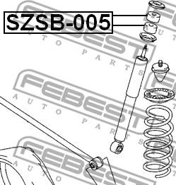 Febest SZSB-005 - Bussning, stötdämpare xdelar.se