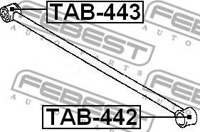 Febest TAB-443 - Länkarmsbussning xdelar.se