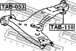 Febest TAB-053 - Länkarmsbussning xdelar.se