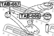 Febest TAB-067 - Länkarmsbussning xdelar.se