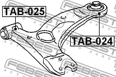 Febest TAB-024 - Länkarmsbussning xdelar.se