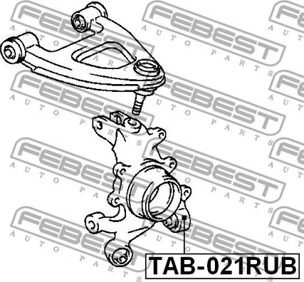 Febest TAB-021RUB - Länkarmsbussning xdelar.se