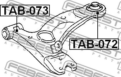 Febest TAB-072 - Länkarmsbussning xdelar.se