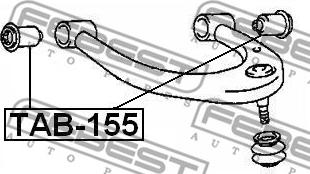 Febest TAB-155 - Länkarmsbussning xdelar.se