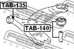 Febest TAB-135 - Länkarmsbussning xdelar.se