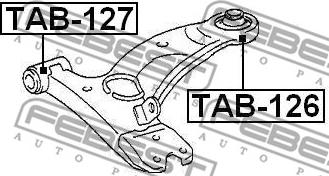 Febest TAB-126 - Länkarmsbussning xdelar.se