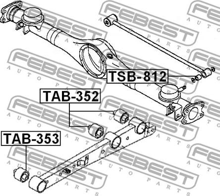 Febest TAB-352 - Länkarmsbussning xdelar.se