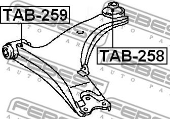 Febest TAB-258 - Länkarmsbussning xdelar.se