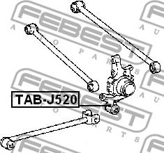 Febest TAB-J520 - Länkarmsbussning xdelar.se