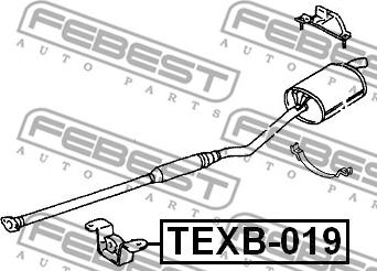 Febest TEXB-019 - Monteringssats, avgassystem xdelar.se