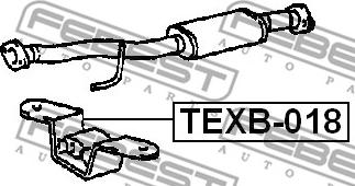 Febest TEXB-018 - Monteringssats, avgassystem xdelar.se