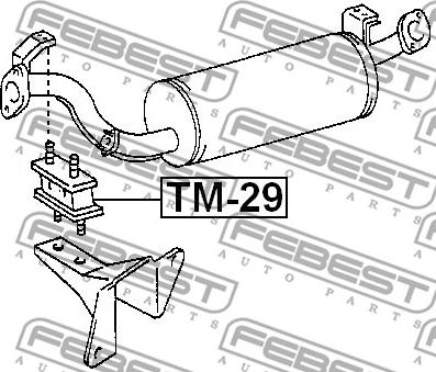 Febest TM-29 - Monteringssats, avgassystem xdelar.se