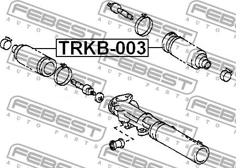 Febest TRKB-003 - Bälgar, styrsystem xdelar.se