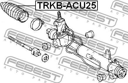 Febest TRKB-ACU25 - Bälgar, styrsystem xdelar.se