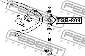 Febest TSB-809 - Montering, axelstag xdelar.se