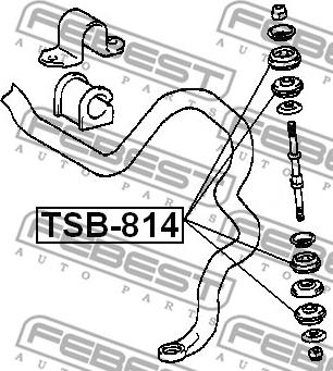 Febest TSB-814 - Montering, axelstag xdelar.se