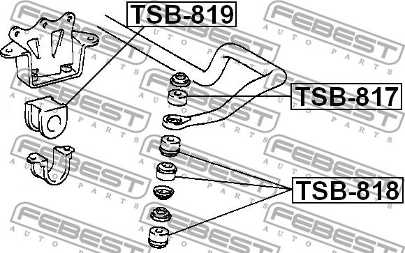 Febest TSB-818 - Montering, axelstag xdelar.se