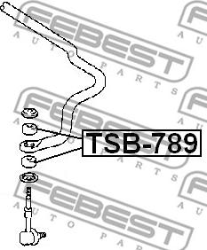 Febest TSB-789 - Fjäderbens-stödlager xdelar.se