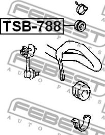 Febest TSB-788 - Montering, axelstag xdelar.se