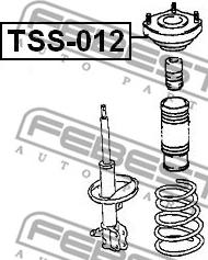 Febest TSS-012 - Fjäderbens-stödlager xdelar.se