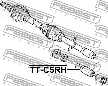 Febest TT-C5RH - Ledsats, drivaxel xdelar.se