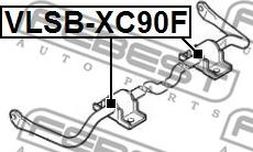 Febest VLSB-XC90F - Bussning, krängningshämare xdelar.se