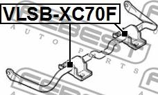 Febest VLSB-XC70F - Bussning, krängningshämare xdelar.se