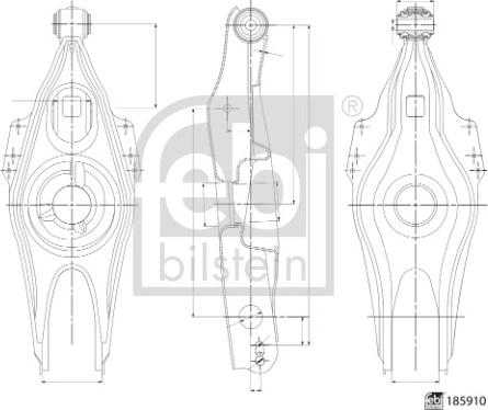 Febi Bilstein 185910 - Länkarm, hjulupphängning xdelar.se