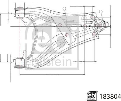 Febi Bilstein 183804 - Länkarm, hjulupphängning xdelar.se