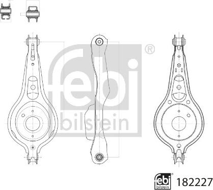 Febi Bilstein 182227 - Länkarm, hjulupphängning xdelar.se