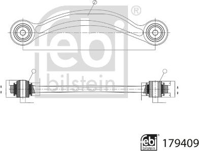 Febi Bilstein 179409 - Länkarm, hjulupphängning xdelar.se