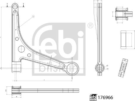 Febi Bilstein 176966 - Länkarm, hjulupphängning xdelar.se