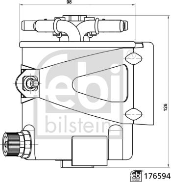 Febi Bilstein 176594 - Bränslefilter xdelar.se