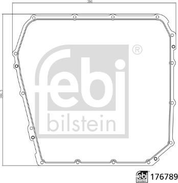 Febi Bilstein 176789 - Packning, oljetråg, automatväxellåda xdelar.se