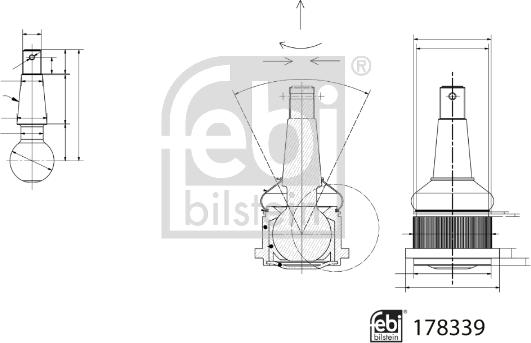 Febi Bilstein 178339 - Stöd- / Styrstag xdelar.se