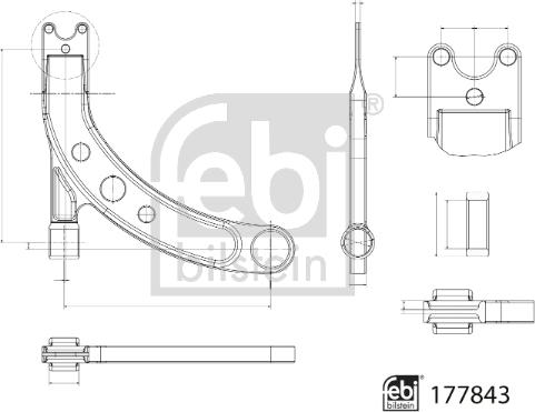 Febi Bilstein 177843 - Länkarm, hjulupphängning xdelar.se