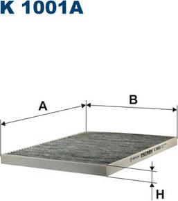 Filtron K1001A - Filter, kupéventilation xdelar.se