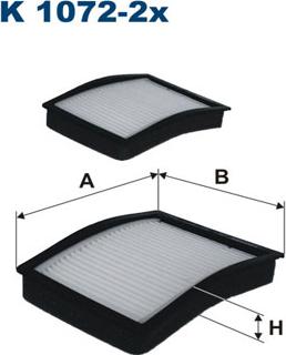 Filtron K1072-2x - Filter, kupéventilation xdelar.se