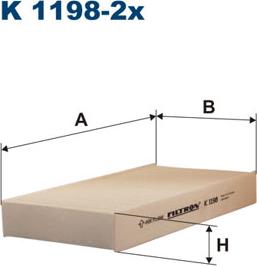 Filtron K1198-2x - Filter, kupéventilation xdelar.se