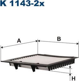 Filtron K1143-2x - Filter, kupéventilation xdelar.se