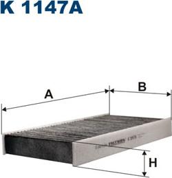 Filtron K1147A - Filter, kupéventilation xdelar.se