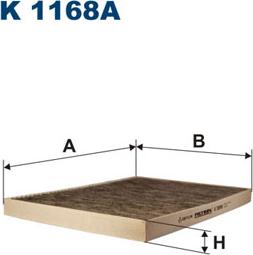 Filtron K1168A - Filter, kupéventilation xdelar.se