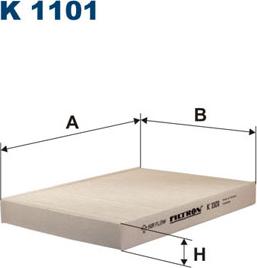 Filtron K1101 - Filter, kupéventilation xdelar.se