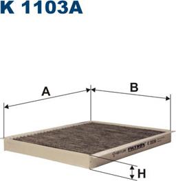 Filtron K1103A - Filter, kupéventilation xdelar.se