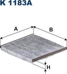 Filtron K1183A - Filter, kupéventilation xdelar.se