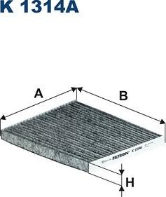 Filtron K1314A - Filter, kupéventilation xdelar.se