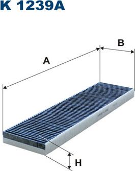 Filtron K1239A - Filter, kupéventilation xdelar.se